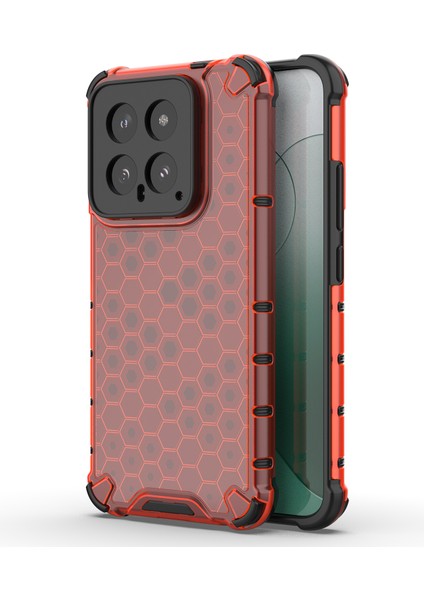 Xiaomi Için 14 Case Tpu + Pc Çift Katman Koruma Telefon Kapak-Kırmızı (Yurt Dışından)