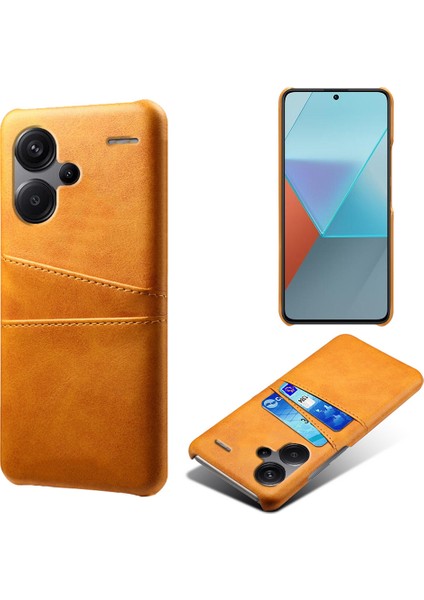 Xiaomi Redmi Için Note 13 Pro+ Kılıf Çift Kart Yuvaları Pu+ Pc Ince Telefon Kapak-Yem (Yurt Dışından)