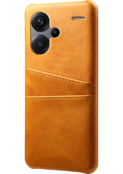 Xiaomi Redmi Için Note 13 Pro+ Kılıf Çift Kart Yuvaları Pu+ Pc Ince Telefon Kapak-Yem (Yurt Dışından)