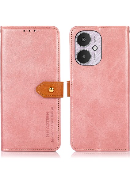 4U Sky Xiaomi Redmi Için 13C 4g/poco C65 4g Case Pu Pu Deri Tamamen Sarılmış Telefon Kapak Golü Altın (Yurt Dışından)