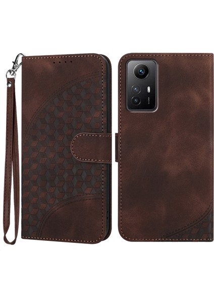 Xiaomi Için Redmi Note 12S 4g Deri Kılıf Telefon Kapağı Stand Cüzdan-Coffee (Yurt Dışından)