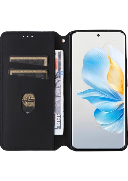 Xiaomi Redmi K70 5G/K70 Pro 5g Deri Kılıf Desenli Desen Flip Cüzdan Kapak Black (Yurt Dışından) fiyatları
