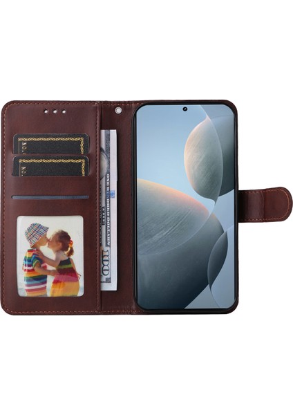 Xiaomi Için Redmi K70 Pro 5G/K70 5g Kasa Deri Kapak Cüzdan Stand Telefon Kabuğu Strap-Brown (Yurt Dışından) fiyatları