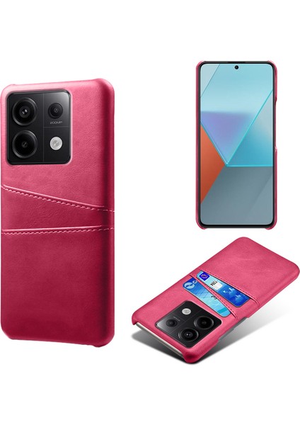 Xiaomi Redmi Için Note 13 Pro 5g Ince Kılıf Şok Geçirmez Pu+Pc Çift Kart Yuvası ile Telefon Kapağı (Yurt Dışından)