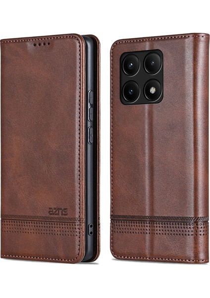 Xiaomi Redmi Için K70E 5g/poco X6 Pro 5g Cüzdan Kılıfı Telefon Deri Kapağı Stand-Coffee (Yurt Dışından)