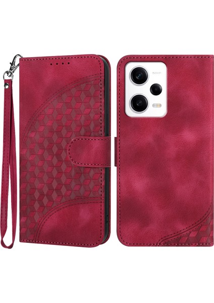 Xiaomi Redmi Için Note 12 Pro+ 5g Cüzdan Telefon Kılıfı Fil Baş Desen-Rose (Yurt Dışından)