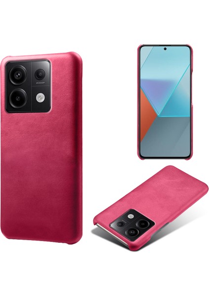 Xiaomi Redmi Için Note 13 Pro 5g Case Balf Dokusu Önleme Önleyici Pu+Pc Telefon Shell-Rose (Yurt Dışından)