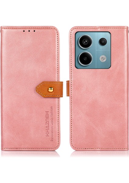 Xiaomi Için Redmi Note 13 Pro 5g Cep Telefon Kılıfı Pu Deri Tam Koruma Kapak Golü Altın (Yurt Dışından)