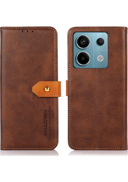 Xiaomi Için Redmi Note 13 Pro 5g Cep Telefon Kılıfı Pu Deri Tam Koruma Kapak Kılıfı (Yurt Dışından)