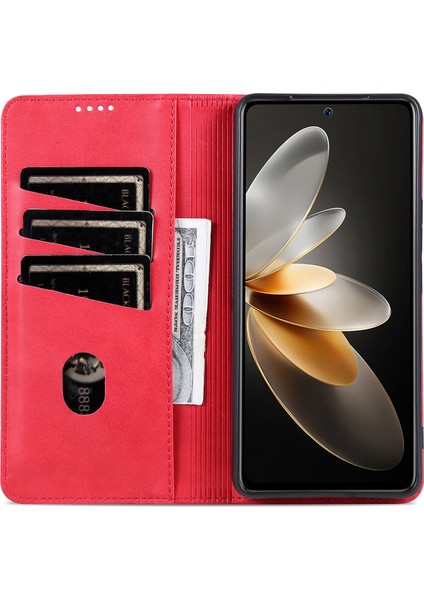Xiaomi Redmi Için K70E 5g/poco X6 Pro 5g Cüzdan Kılıf Telefon Deri Kapağı Stand-Red (Yurt Dışından) fiyatları