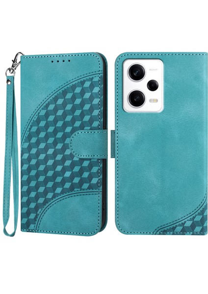 Xiaomi Redmi Için Note 12 Pro 5g/12 Pro Speed ​​5g/poco X5 Pro 5g Deri Kılıf Telefon Cüzdan Baby Blue (Yurt Dışından)
