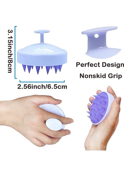 Şampuan Fırçası, Hassas Saç Derisi Temizleyici, Temizlik Için Dayanıklı Taşınabilir Ovucu (Mor) (Yurt Dışından) fırsatları
