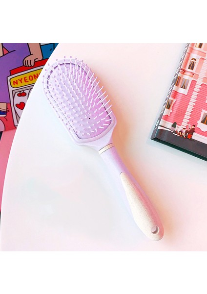 Dolaşık Açıcı Paddle Saç Fırçası, Islak Veya Kuru Saçlar Için Harika, Kadınlar, Erkekler Ve Çocuklar Için, Uzun Kalın Ince Kıvırcık Doğal Saçlar Için Saç Fırçası (Mor) (Yurt Dışından)