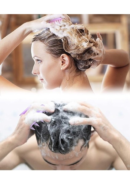 Saç Şampuanı Fırçası, Saç Derisi Masaj Fırçası, Masaj Fırçası, Yumuşak Silikon Kıllar Saç Derisi Bakımı, Saç Büyümesini Teşvik Edin (Mor) (Yurt Dışından) modelleri
