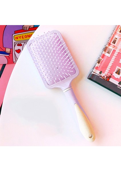 Dolaşık Açıcı Paddle Saç Fırçası, Islak Veya Kuru Saçlar Için Harika, Kadınlar, Erkekler Ve Çocuklar Için, Uzun Kalın Ince Kıvırcık Doğal Saçlar Için Saç Fırçası (Yurt Dışından)