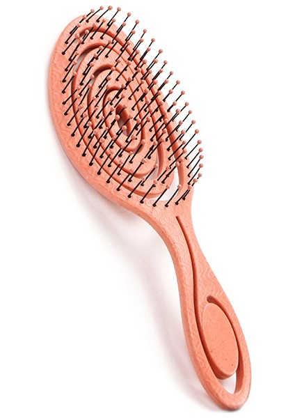 Dolaşık Açıcı Saç Fırçası - Saçları Çekmez - Kıvırcık, Düz Ve Islak Saçlar Için Saç Düzleştirme Fırçaları - Benzersiz Spiral Saç Fırçası (Turuncu) (Yurt Dışından)