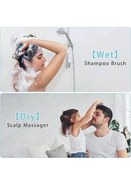 Silikon Saç Derisine Masaj Aleti - Mavi (Yurt Dışından) indirimleri