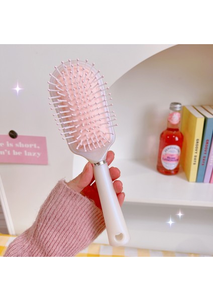 Kadın, Erkek Ve Çocuklar Için Saç Fırçası - Saçı Çekmez - Kıvırcık, Düz Ve Islak Saçlar Için Saç Düzleştirme Fırçaları (Pembe) (Yurt Dışından)