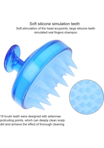 Şampuan Fırçası, Hassas Saç Derisi Temizleyici, Temizlik Için Dayanıklı Taşınabilir Ovucu (Mavi) (Yurt Dışından) fırsatları