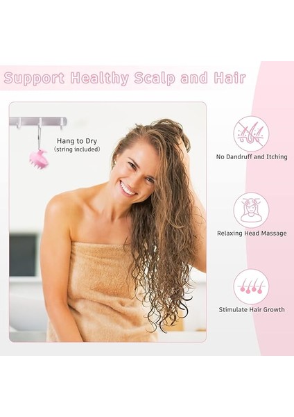 Silikon Saç Derisine Masaj Aleti - Pembe (Yurt Dışından) fırsatları