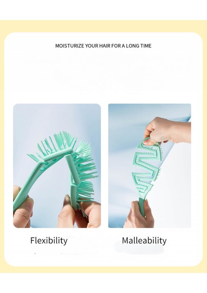 Set Hollow Out Saç Fırçası Saç Derisi Masaj Taraklar Saç Şekillendirici Dolaşık Açıcı Hızlı Fön Kurutma Dolaşık Açıcı Aracı Islak Kuru Kıvırcık Saçlar Için (Yeşil) (Yurt Dışından) fiyatları