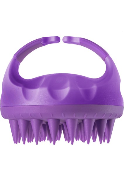 Kepek Için Saç Derisi Fırçası Silikon Duş Fırçası Duş Için Saçlar, (Mor) (Yurt Dışından)