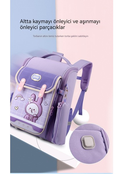 3D Karikatür Kız Sırt Çantası, Çocuk Büyük Kapasiteli Omurga Sırt Çantası (Yurt Dışından) indirimleri