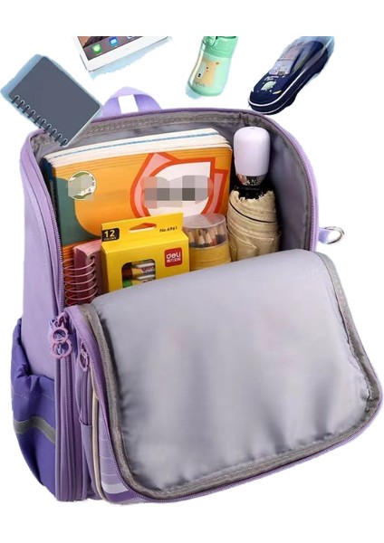 3D Karikatür Kız Sırt Çantası, Çocuk Büyük Kapasiteli Omurga Sırt Çantası (Yurt Dışından) fırsatları