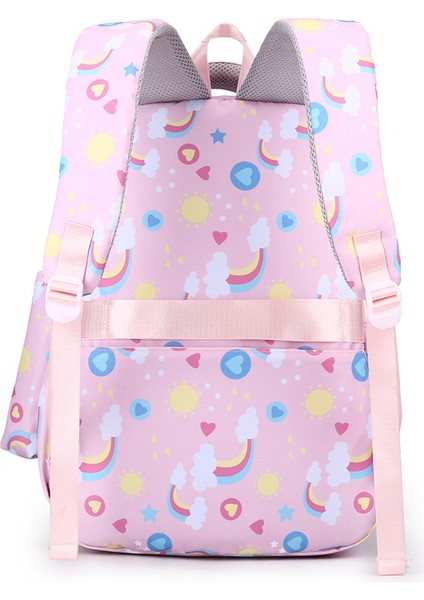 Kızlar Için Sırt Çantası Üçlü Seti, Çocuklar Için Büyük Kapasiteli Omurgayı Koruyan Hafifletici Sırt Çantası (Yurt Dışından) modelleri