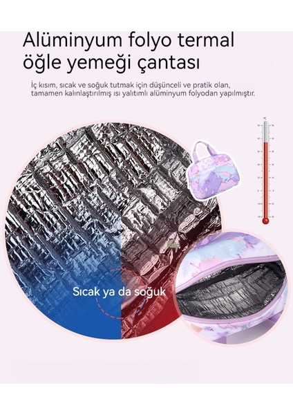 Kızlar Için Sırt Çantası Üçlü Seti, Çocuklar Için Büyük Kapasiteli Omurgayı Koruyan Hafifletici Sırt Çantası (Yurt Dışından)