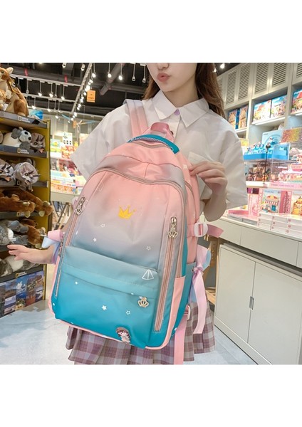Çocuk Okul Çantası/büyük Kapasiteli Ilkokul Sırt Çantası/şık Hafif Ortaokul Lise Sırt Çantası Kore VERSIYONU，DL060 (Yurt Dışından) fiyatları