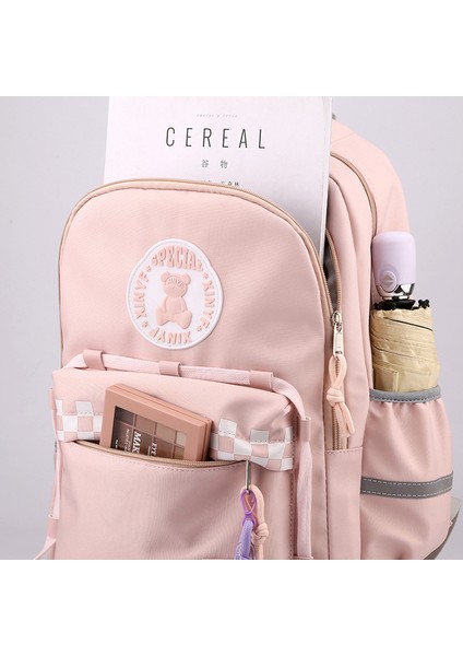 Kızlar Için Moda Rahat Geniş Kapasiteli Sırt Çantası, Ilkokul Ortaokul Lise Kampüs Çantası (Yurt Dışından) fiyatları