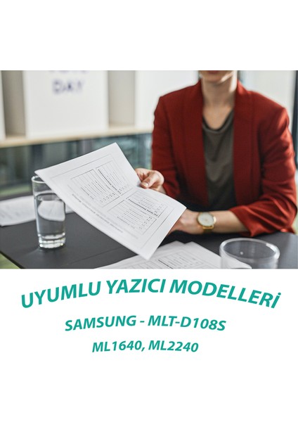 Samsung MLT-D108S ML1640, ML2240 Yüksek Verimli Muadil Toner Kartuş