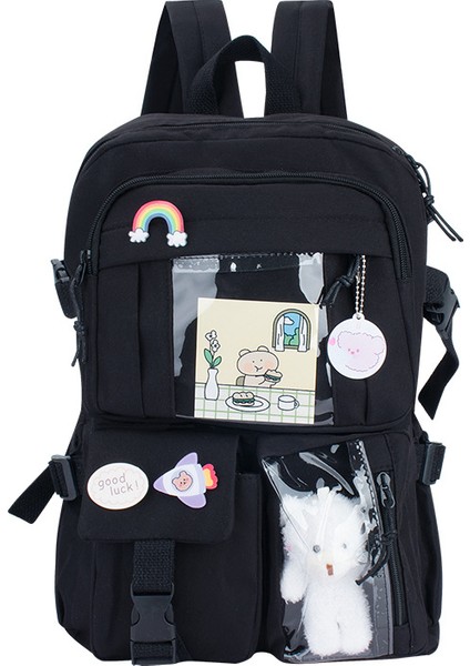 Büyük Kapasiteli Kız Çocuk Sırt Çantası/ilkokul Okul Çantası/ortaokul Öğrencisi Büyük Kapasiteli Sırt Çantası, DL018 (Yurt Dışından)