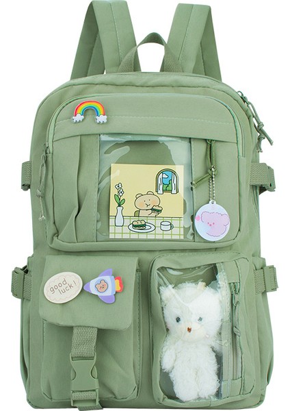 Büyük Kapasiteli Kız Çocuk Sırt Çantası/ilkokul Okul Çantası/ortaokul Öğrencisi Büyük Kapasiteli Sırt Çantası, DL018 (Yurt Dışından)