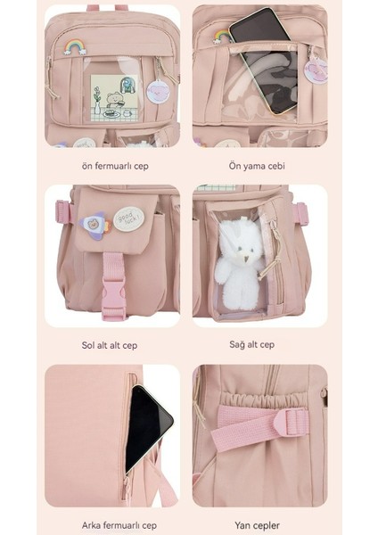 Büyük Kapasiteli Kız Çocuk Sırt Çantası/ilkokul Okul Çantası/ortaokul Öğrencisi Büyük Kapasiteli Sırt Çantası, DL018 (Yurt Dışından) modelleri