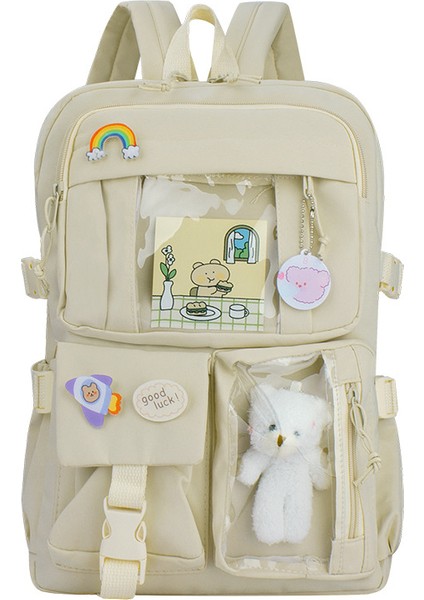 Büyük Kapasiteli Kız Çocuk Sırt Çantası/ilkokul Okul Çantası/ortaokul Öğrencisi Büyük Kapasiteli Sırt Çantası, DL018 (Yurt Dışından)