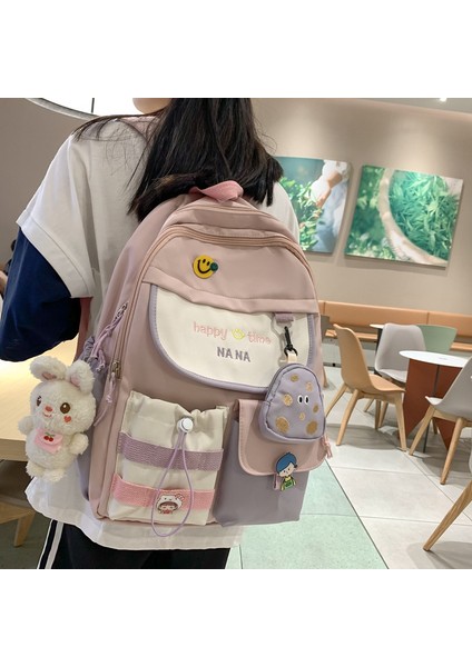 Küçük ve Taze Büyük Kapasiteli Çocuk Sırt Çantası/ilkokul Okul Çantası/ortaokul Lise Sırt Çantası Kore VERSIYONU，DL022 (Yurt Dışından) fiyatları