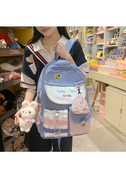 Küçük ve Taze Büyük Kapasiteli Çocuk Sırt Çantası/ilkokul Okul Çantası/ortaokul Lise Sırt Çantası Kore VERSIYONU，DL022 (Yurt Dışından) modelleri