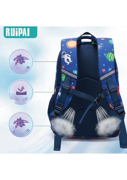 Çocuk Okul Çantası/yeni Okul Öğrencisi Astronot Schoolbag Hafif Büyük Kapasiteli Yük Azaltıcı Omuz Çantası, DL024 (Yurt Dışından) modelleri