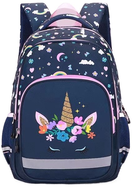 Unicorn/pembe Tavşan Renkli Çocuk Okul Çantası/ilkokul Öğrencisi Büyük Kapasiteli Sırt Çantası, DL025 (Yurt Dışından)