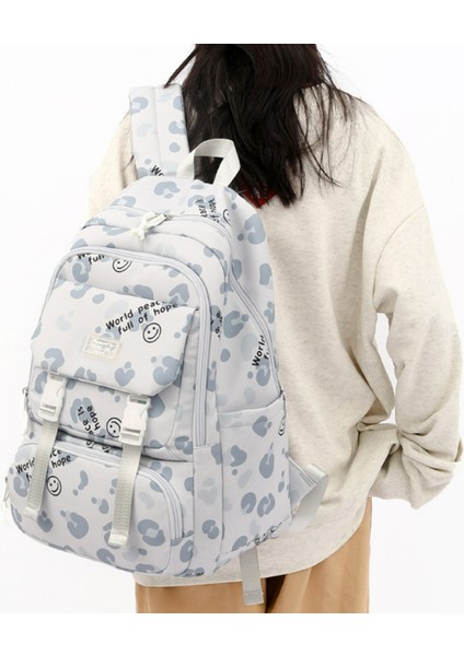 Kızlar Baskılı Hafif Sırt Çantası/yüksek Kaliteli Ins Büyük Kapasiteli Ortaokul Öğrencisi Okul Çantası, DL028 (Yurt Dışından) indirimleri