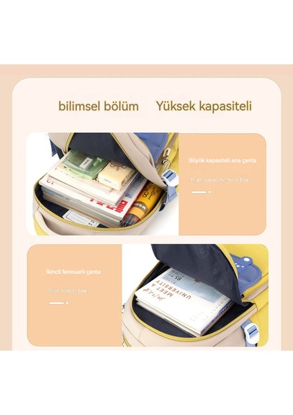 Çocuk Okul Çantası/ilkokul Hafif Yük Azaltma Büyük Kapasiteli Omuz Çantası, DL033 (Yurt Dışından) indirimleri