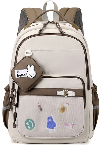 Çocuk Okul Çantası/kore Versiyonu Sevimli Büyük Kapasiteli Ilkokul Omuz Çantası/basit Rahat Ortaokul Lise Sırt Çantası, DL050 (Yurt Dışından)