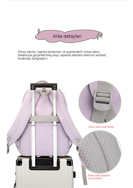 Çocuk Okul Çantası/kore Versiyonu Sevimli Büyük Kapasiteli Ilkokul Omuz Çantası/basit Rahat Ortaokul Lise Sırt Çantası, DL050 (Yurt Dışından) indirimleri