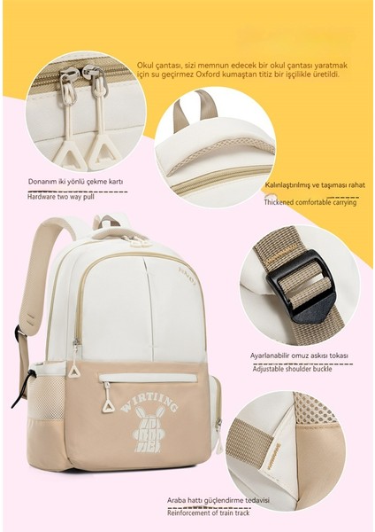 Çocuk Okul Çantası/kore Renkli Ilkokul Öğrencisi Büyük Kapasiteli Omuz Çantası, DL052 (Yurt Dışından) fırsatları