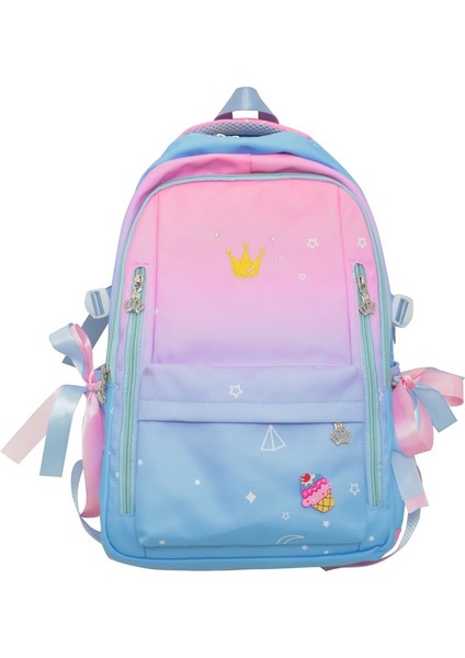 Çocuk Okul Çantası/büyük Kapasiteli Ilkokul Sırt Çantası/şık Hafif Ortaokul Lise Sırt Çantası Kore VERSIYONU，DL060 (Yurt Dışından)