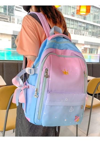 Çocuk Okul Çantası/büyük Kapasiteli Ilkokul Sırt Çantası/şık Hafif Ortaokul Lise Sırt Çantası Kore VERSIYONU，DL060 (Yurt Dışından) fiyatları