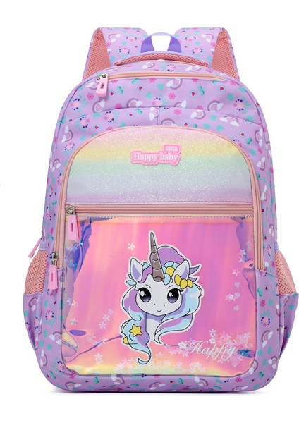 Moda Çizgi Film Çocuk Okul Çantası/hafif Büyük Kapasiteli Ilkokul Öğrencisi Prenses Omuz Çantası/çocuk Açık Hava Eğlence Sırt Çantası, DL062 (Yurt Dışından)