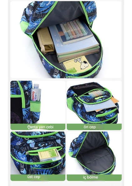 Moda Çizgi Film Çocuk Okul Çantası/hafif Büyük Kapasiteli Okul Çocuğu Omuz Çantası/çocuk Açık Hava Eğlence Sırt Çantası, DL063 (Yurt Dışından) modelleri
